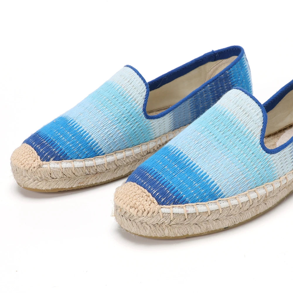 Zapatillas Mujer Sale Ballet Flats Canvas Slip-on Casual Round Toe Sapatos Tienda Soludos Espadrilles Shoes Platform Size