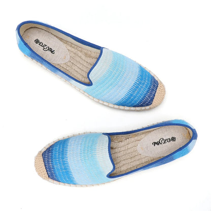 Zapatillas Mujer Sale Ballet Flats Canvas Slip-on Casual Round Toe Sapatos Tienda Soludos Espadrilles Shoes Platform Size