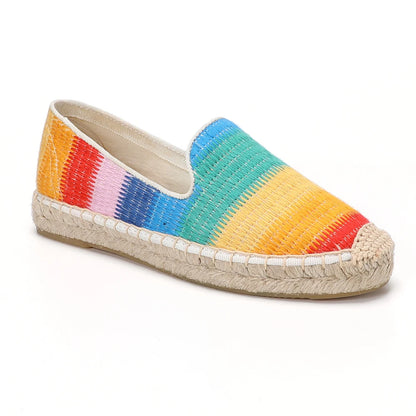 Zapatillas Mujer Sale Ballet Flats Canvas Slip-on Casual Round Toe Sapatos Tienda Soludos Espadrilles Shoes Platform Size