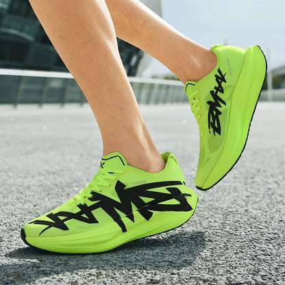 Unisex Sports Shoes Carbon Plate Walking Running Sneakers Shock-Absorbing Marathon Racing Athletics Training for Men Women Shoes