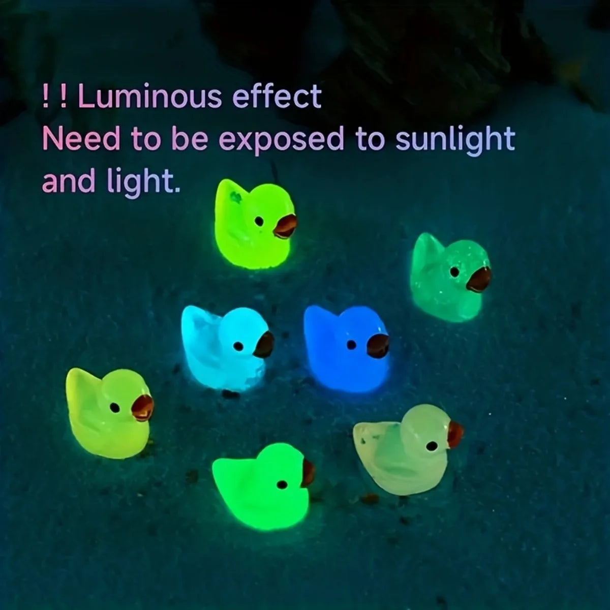 Cute Christmas Ducks Shoe Decorations Advanced Luminous 3D Duck Shoe Charms Set DIY Detachable buckle Shoes accessories 14/16Pcs