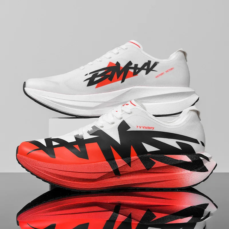 Unisex Sports Shoes Carbon Plate Walking Running Sneakers Shock-Absorbing Marathon Racing Athletics Training for Men Women Shoes